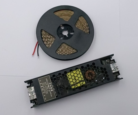 DC 24Vのライト ボックスの電源200のワット黒い収容の細いLEDの照明運転者