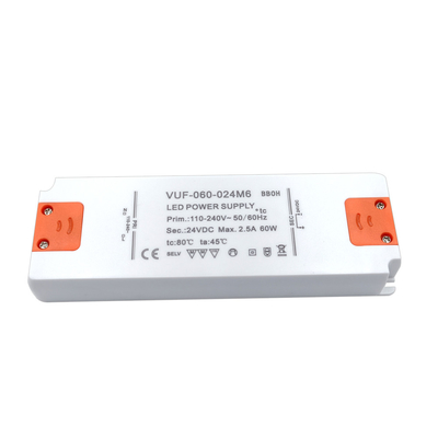 Driverfixは60W超薄いLEDの運転者24V AC照明付属品を防水する