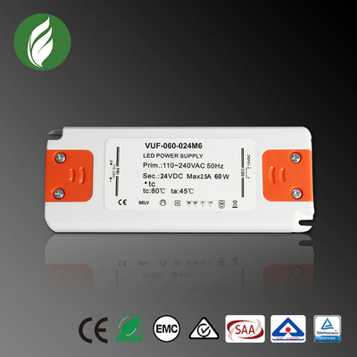 クラス2 LEDの運転者24V DC 60WのLEDの滑走路端燈のためのプラスチック電源