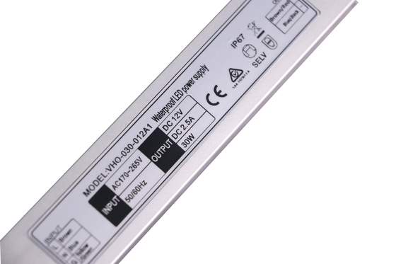 SAA証明書スリムラインLEDドライバー12V 30W防水定電圧IP67