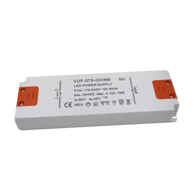 DC Bath部屋OEM ODMのための超薄いLEDの電源のプラスチック ケースへのAC