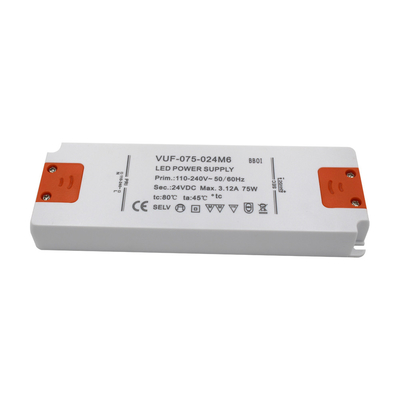 DC Bath部屋OEM ODMのための超薄いLEDの電源のプラスチック ケースへのAC