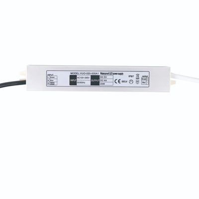 極度の薄い20w Cv LEDの運転者の変圧器5v 4aは照明のためのIp67を防水する