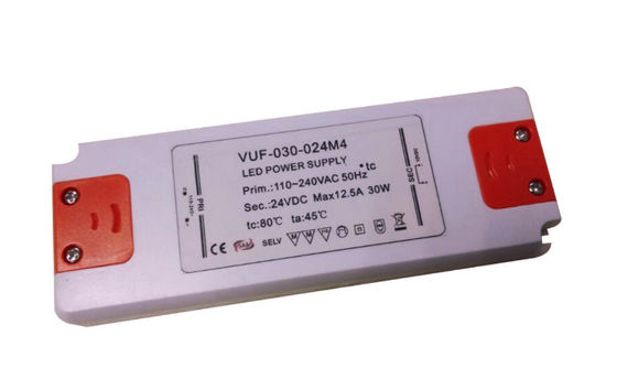 30W 1.25A超薄いLEDの運転者AC 110V 240Vへのキャビネット ライトのためのDC 24V