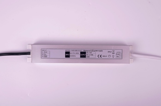 12V一定した電圧スリムなLED運転者45Wのライト級選手213x35.6x17.4mm