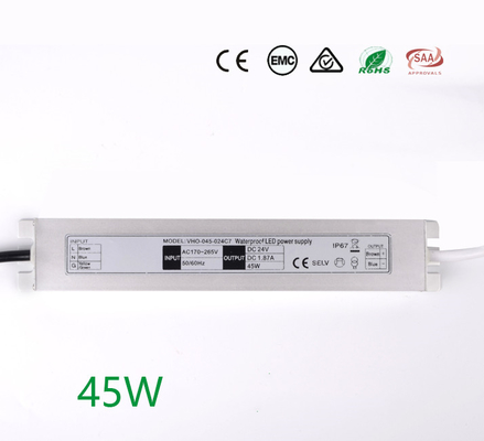 SMPS 1.88A超細いLEDの運転者、屋外LEDの防水電源IP67
