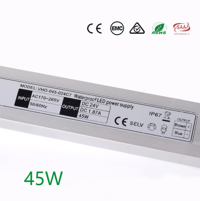 SMPS 1.88A超細いLEDの運転者、屋外LEDの防水電源IP67