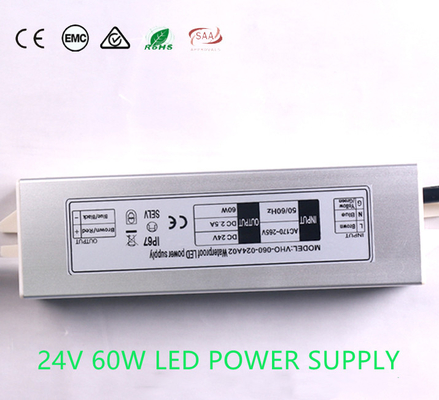 ROHS 2.5Aの屋外24V DC電源、LEDのストリップのための耐熱LEDの運転者